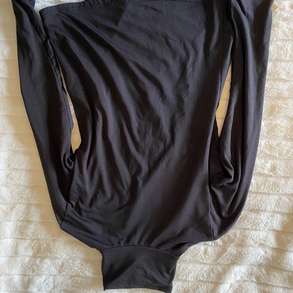 Black Women's Turtleneck Top